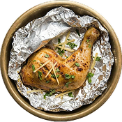Chicken Steam Foil Golden Piece